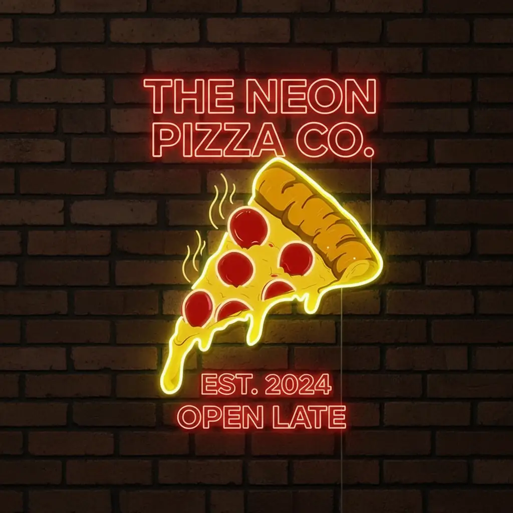Pizza Neon Sign Shop Decor Neon Art Sign