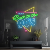 Retro Led Sign Back to the 80s 90s Led Neon Sign