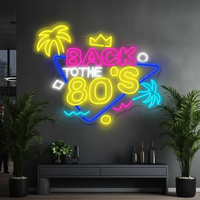 Back to The 80‘s 90's Party Decor Neon Sign