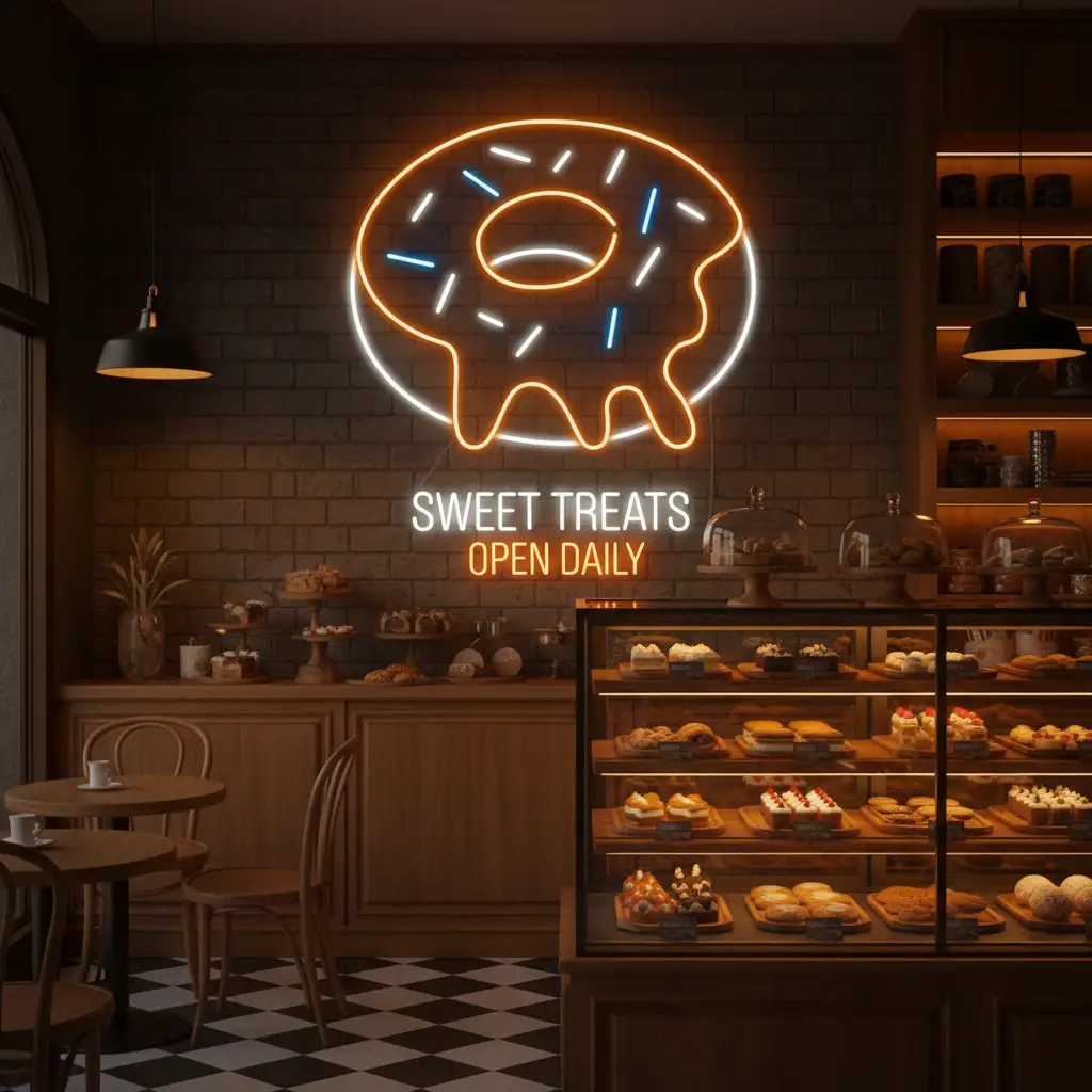 Donuts Neon sign Shop Decor Neon Sign
