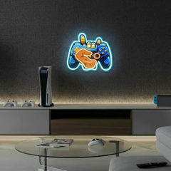 Gaming Console Neon Sign Artwork Gaming Room Decor