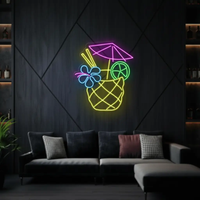 Tropical Fruit Room Wall Decor Wine Bar Pub Club Neon Light