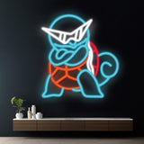 Squirtle Cartoon Neon Sign Gaming Room Decor Sign - VN03 - Customneonstudio