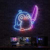 Cute Penguin Neon Sign Kids Gift Neon Sign