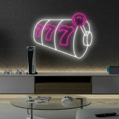 777 Led Neon Sign Game Room Decor Sign