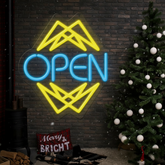 Open Neon Sign Shop Business Decor Sign