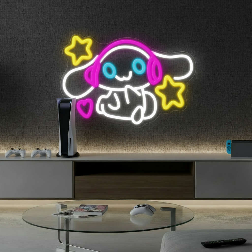 Cute Cartoon Led Neon Sign Girls Room Decor Sign - VN03 - Customneonstudio