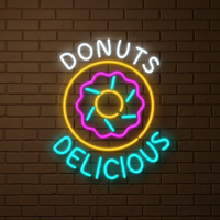Donuts Led Neon Sign Shop Decor Sign
