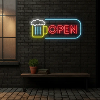 Bar Open Led Neon Sign Shop Decor Sign