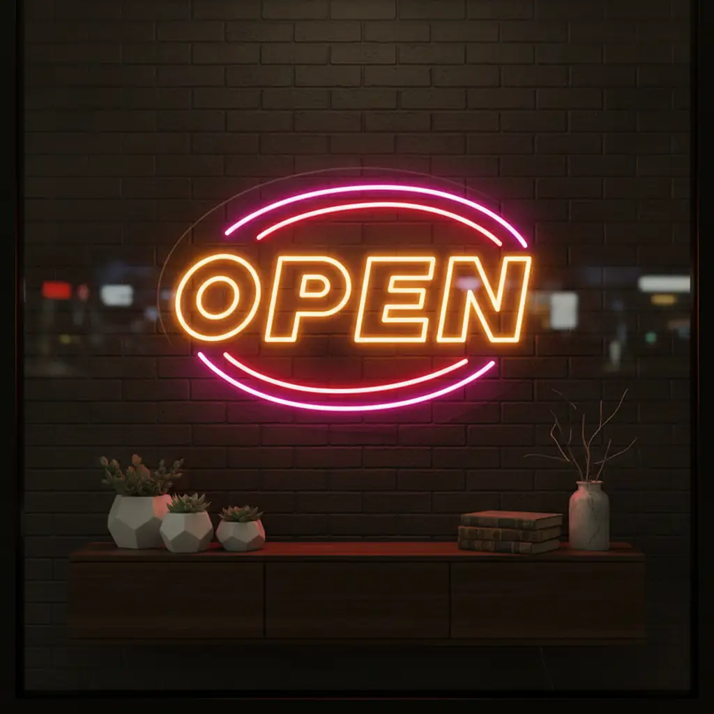 Colorful Open Led Neon Sign