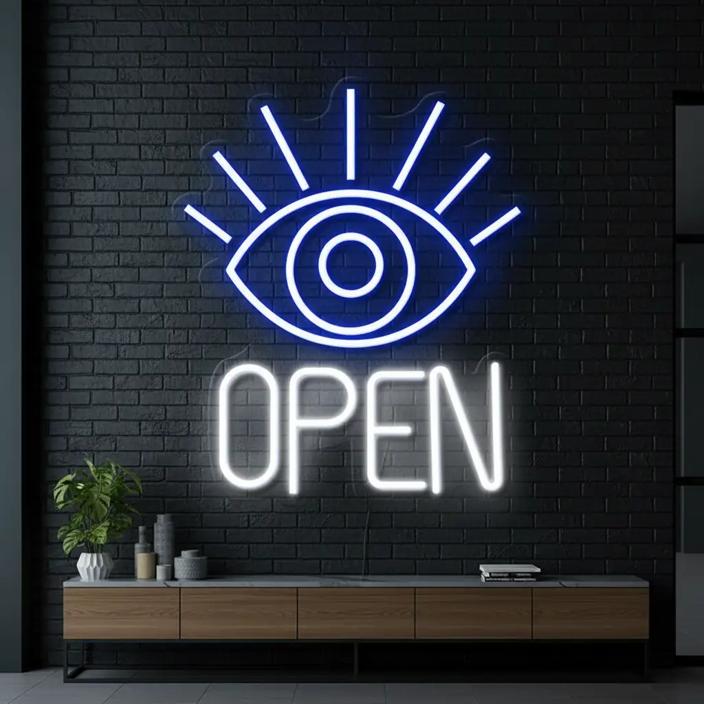 Evil Open Led Neon Sign Shop Decor Sign