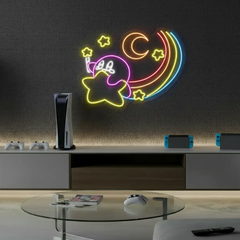 Kriby Stars Neon Sign for Gaming Room Decor Unique Kids Gift