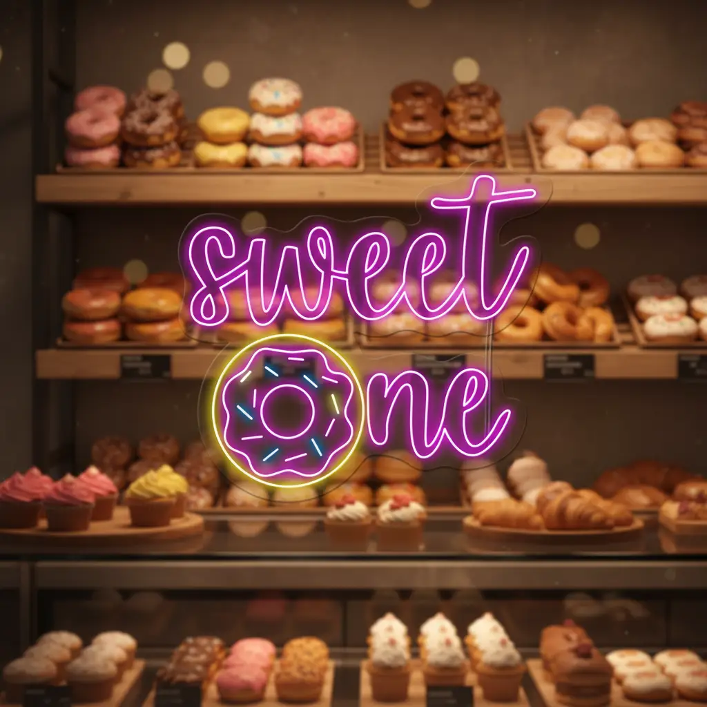 Sweet Donut Led Neon Sign Shop Decor Sign