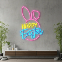 Happy Easter Led Neon Sign Festival Party Decor Sign