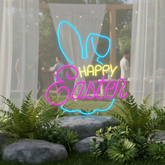 Happy Easter Led Neon Sign Home Party Decor Sign