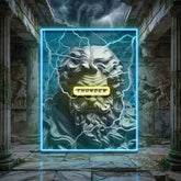 Ancient Thunder God Collapse Art LED Neon Sign Light Pop Art