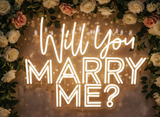 Will You MARRY ME Wedding Neon Sign Proposal Neon Light