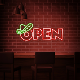 Mexican Food Shop Open Led Neon Sign