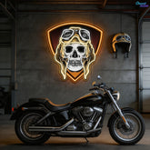 Cool Bones: Neon Skull with Glasses Neon Sign Light Artwork