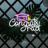 2025 Congrats Grad Sign Graduation Cap Led Neon Sign