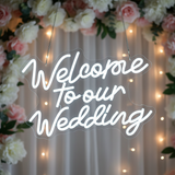 Welcome To Our Wedding Neon Sign for Wedding Party Decor
