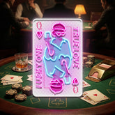 True Love Queen Card Collapse Art LED Neon Sign Light Pop Art