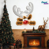 Dashing Through the Snow: Adorable Reindeer Neon Sign Light Artwork