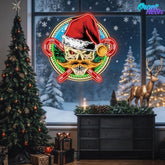 Frosty & Fearless: The Cool Santa Neon Sign Light Artwork