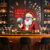 Santa Claus Chewing Gum Christmas Decoration Neon Sign Light Artwork