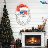 Santa's American Spirit Neon Sign Light Artwork