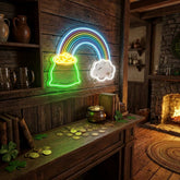 Gold And Cloud Saint Patrick's Day Artwork Led Neon Sign Light