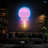 Love Blooms in the Graveyard Neon Sight Light Artwork