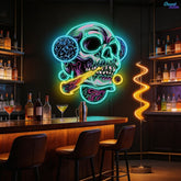 Galactic Skull Neon Sign Light Artwork