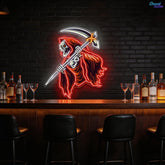 Skull of the Reaper Neon Sign Light Artwork