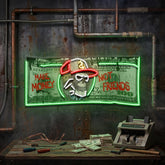 Money's Power Collapse Art LED Neon Sign Light Pop Art