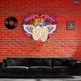 Wings of Love: See It Through Cupid’s Glasses Best Gift For Valentine Neon Sight Light Artwork