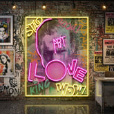 Art King In Collapse Art LED Neon Sign Light Pop Art