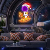Astronaut Christmas 4 Led Neon Acrylic Artwork