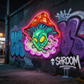 Alien Puff Shroom LED Neon Sign Light Pop Art