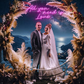 All You Need Is Love Led Neon Sign Light, Custom neon light sign for wedding