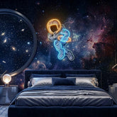 Astronaut Playing Rugby Artwork Led Neon Sign Light