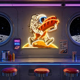 Astronaut and Sausage Led Neon Acrylic Artwork