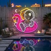 Astronaut Floaties Ballon LED Neon Sign Light Pop Art