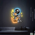 Astronaut Neon Sign Pizza Neon Sign UV Printing Acrylic Neon Sign