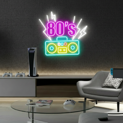 Back To The 80s Neon Light Retro Party Decor Neon Sign