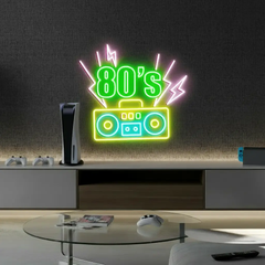 Back To The 80s Neon Light Retro Party Decor Neon Sign
