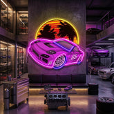 Beach Side Racing LED Neon Sign Light Pop Art