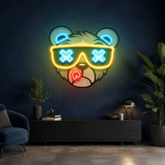 Bear Led Neon Acrylic Artwork