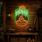 Campfire LED Neon Sign Light Pop Art