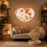 Cat&Dog Friendship LED Neon Sign Light Pop Art
